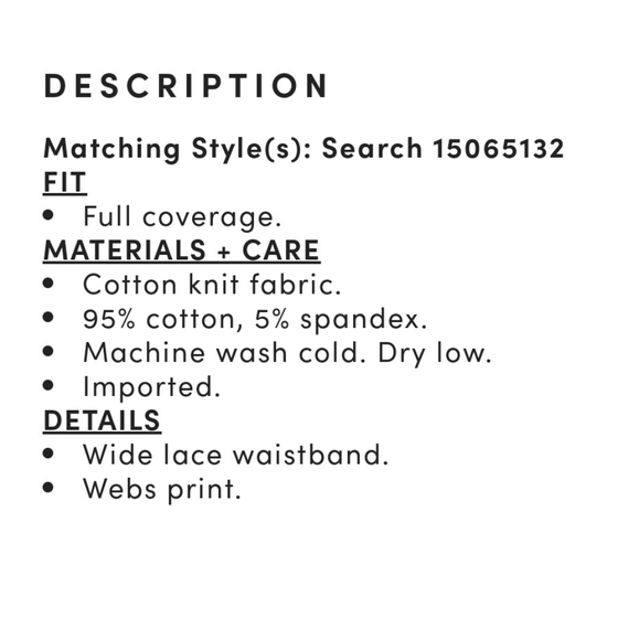 🕸Torrid Sexy Spiderweb Brief Panty, 3, 3X, 22 24 - Picture 5 of 9